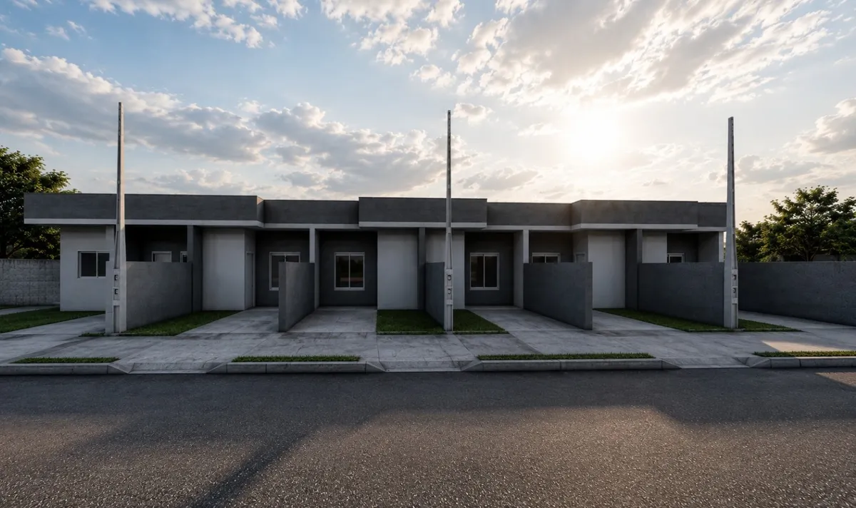 Geminados Novos 2 Quartos com 40m² no Bairro União, Venâncio Aires